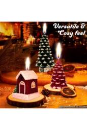 Deco Express Christmas Candles Set 3 Pcs Christmas House Gift Xmas Décor - thumbnail 3