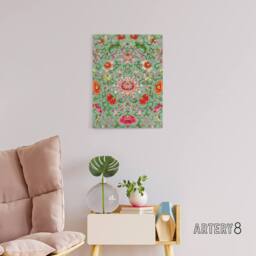 "Artery8 Owen Jones Colorful Chinese Floral Pattern Canvas Wall Art Print - Size: W12"" x H16""" - thumbnail 3