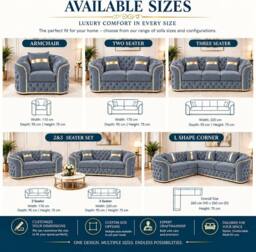 Stratus Interiors Ambassador Sofa Chesterfield Toronto Silver Trim Plush Velvet in Metallic Silver - Size: 2 Seater - thumbnail 3