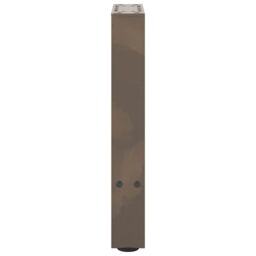 Berkfield Home Coffee Table Legs Natural Steel 2 pcs 38x(42-43) cm Steel in Grey - thumbnail 6