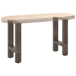 Berkfield Home Coffee Table Legs Natural Steel 2 pcs 38x(42-43) cm Steel in Grey - thumbnail 8