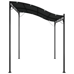 Berkfield Home Canopy Anthracite 2x2.3 m 180 g/m ² Fabric & Steel in Black - thumbnail 4