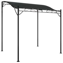 Berkfield Home Canopy Anthracite 2x2.3 m 180 g/m ² Fabric & Steel in Black - thumbnail 2