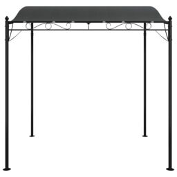Berkfield Home Canopy Anthracite 2x2.3 m 180 g/m ² Fabric & Steel in Black - thumbnail 3