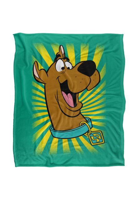 Scooby-Doo! Scooby-Doo Burst Logo Silky Touch Super Soft Throw Blanket 152 X 127 cm in White - image 1