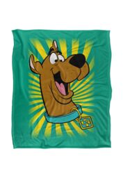Scooby-Doo! Scooby-Doo Burst Logo Silky Touch Super Soft Throw Blanket 152 X 127 cm in White - thumbnail 1