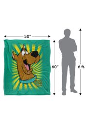 Scooby-Doo! Scooby-Doo Burst Logo Silky Touch Super Soft Throw Blanket 152 X 127 cm in White - thumbnail 5