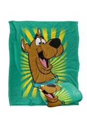 Scooby-Doo! Scooby-Doo Burst Logo Silky Touch Super Soft Throw Blanket 152 X 127 cm in White - thumbnail 2