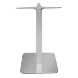 netfurniture Tablone Table Base Square Stainless Steel in Silver