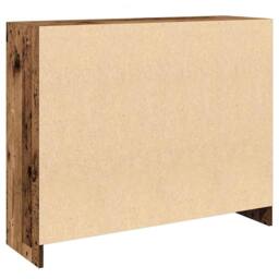Berkfield Home Sideboard Old Wood 91x28x75 cm Engineered Wood in Brown - Size: 91 x 28 x 75 cm - thumbnail 7