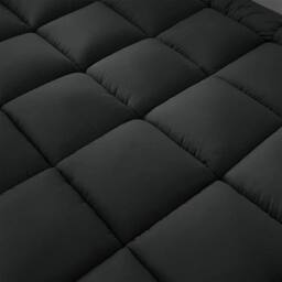 PAWNORA Black 4ft6 Double Mattress Topper - thumbnail 4