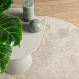 Berkfield Home HUARTE' Beige Rug 160x230 cm Oval - Size: Medium - thumbnail 5
