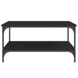 Berkfield Home Coffee Table Black 80x80x40 cm Engineered Wood - Size: 80 x 80 x 40 cm - thumbnail 5