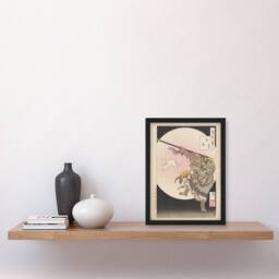 Artery8 Tsukioka Yoshitoshi Jade Rabbit Sun Wukong Framed Wall Art Print - Size: A4 - thumbnail 4