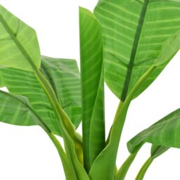 Berkfield Home Artificial Banana Tree with Pot 180 cm Green - thumbnail 3