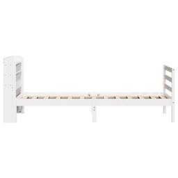 Berkfield Home Beautiful Bed Frame with Headboard without Mattress White 90x200 cm - thumbnail 5