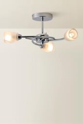 ValueLights Mia Pair of 3 Way Silver Ceiling Bar Light - thumbnail 4