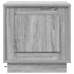 Berkfield Home Elegant Bedside Cabinets with LED Lights 2 pcs Grey Sonoma 44x34 - thumbnail 8