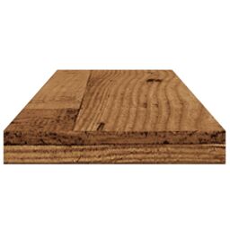 Berkfield Home Wall Shelves 4 pcs Old Wood 60x20x1.5 cm Engineered Wood in Brown - thumbnail 6
