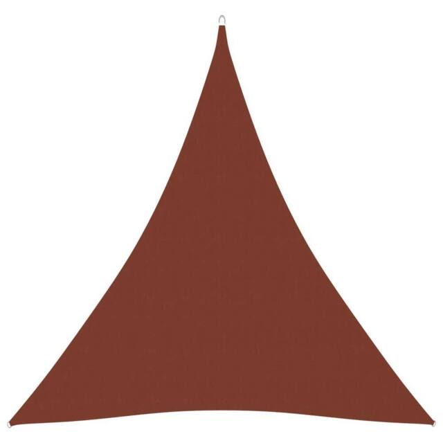 Berkfield Home Sunshade Sail Oxford Fabric Triangular 4.5x4.5x4.5 m Terracotta in Brown - image 1