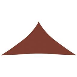 Berkfield Home Sunshade Sail Oxford Fabric Triangular 4.5x4.5x4.5 m Terracotta in Brown - thumbnail 2