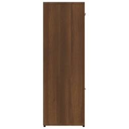 Berkfield Home Book Cabinet Brown Oak 90x30x90 cm Engineered Wood - Size: 90 x 30 x 90 cm - thumbnail 7