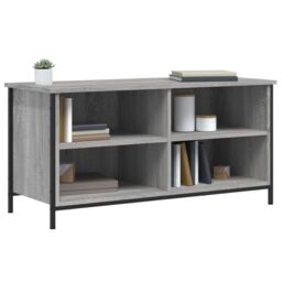 Berkfield Home TV Cabinet Grey Sonoma 100x40x50 cm Engineered Wood - Size: 100 x 40 x 50 cm - thumbnail 3