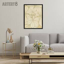 "Artery8 Leaves From Nature No 1 Botanical Jones Vintage Framed Canvas Wall Art in Beige - Size: W12"" x H16""" - thumbnail 3