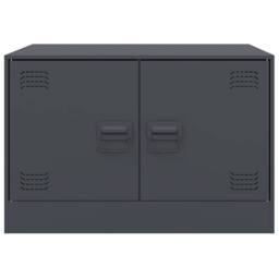 Berkfield Home Sturdy Coffee Table Anthracite 67x50x44 cm Steel in Charcoal - Size: 67 x 50 x 44 cm - thumbnail 6