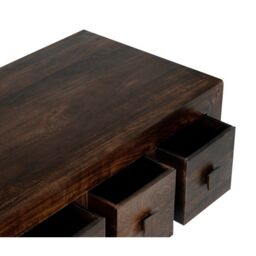 Jaipur Furniture Ltd 8 Draw Coffee Table - Mango Wood - L55 x W118 x H40 cm - Dark Finish in Brown - thumbnail 5