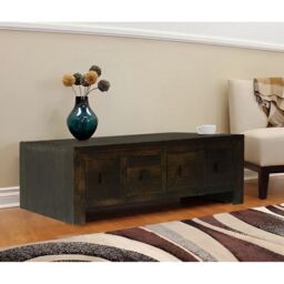 Jaipur Furniture Ltd 8 Draw Coffee Table - Mango Wood - L55 x W118 x H40 cm - Dark Finish in Brown - thumbnail 6