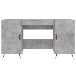 Berkfield Home Desk Concrete Grey 140x50x75 cm Engineered Wood - Size: 140 x 50 x 75 cm - thumbnail 6