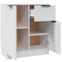 Berkfield Home Sideboards 2 pcs White 60x30x70 cm Engineered Wood - Size: 60 x 30 x 70 cm - thumbnail 8