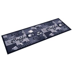 Berkfield Home Kitchen Carpet Washable Coffee Blue 60x180 cm - thumbnail 2