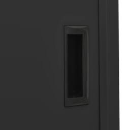 Berkfield Home Office Cabinet with Sliding Door Anthracite 90x40x180 cm Steel in Black - Size: 90 x 40 x 180 cm - thumbnail 7