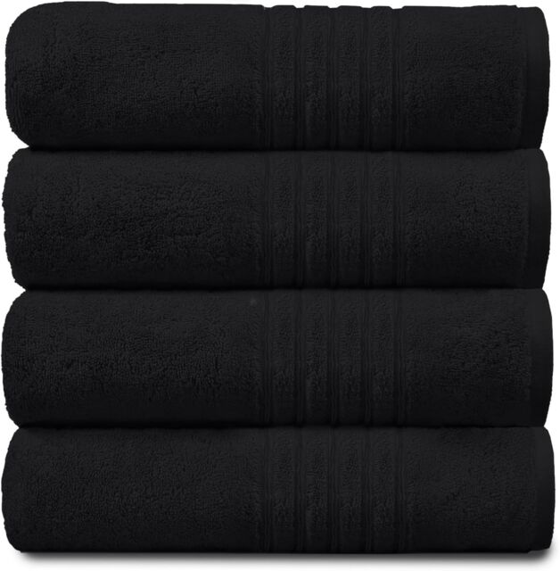 GAVENO CAVAILIA 4 Pack Hampton Towel in Black - image 1