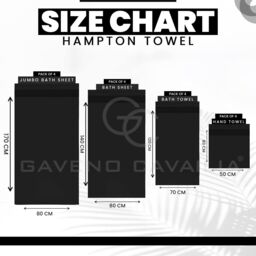 GAVENO CAVAILIA 4 Pack Hampton Towel in Black - thumbnail 3