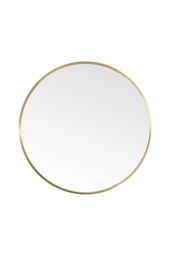 Living and Home 60cm Gold Nordic Round Bathroom Mirror Metal Frame Wall Mirror-Above Sink or Dressing Table - thumbnail 5