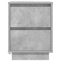 Berkfield Home Bedside Cabinet with LED Lights¬†Concrete Grey 38x34x50 cm - Size: 38 x 34 x 50 cm - thumbnail 6