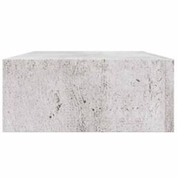 Berkfield Home Elegant Wall-mounted Drawer Shelf Concrete Grey 40x23.5x10cm MDF - Size: 40x23.5x10 cm - thumbnail 7