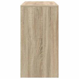 Berkfield Home Writing Desk Sonoma oak Engineered wood 100 x 40 x 76 cm Simple in Light Tan - thumbnail 6
