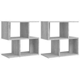 Berkfield Home Bedside Cabinets 2 pcs Grey Sonoma 50x30x51.5 cm Engineered Wood - thumbnail 2