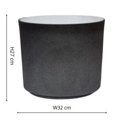 Ivyline Leon Granite Planter, H27cm x D32cm in Stone - thumbnail 4