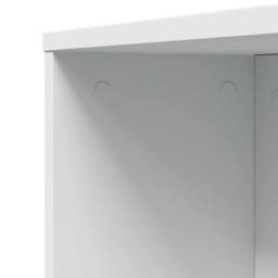 Berkfield Home Narrow Bathroom Cupboard with Wheels White Engineered Wood - thumbnail 9