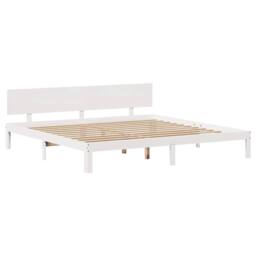 Berkfield Home Bed Frame with Drawers without Mattress White 200x200 cm - thumbnail 7