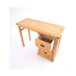 Cabinet Bits Lucca 3 Drawer Dressing Table Set Brass Cup Handle in Light Brown - thumbnail 4