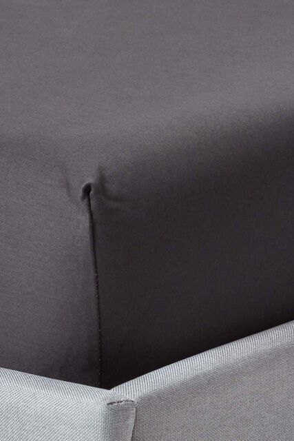 Homescapes Egyptian Cotton Fitted Sheet 12 inch 1000 Thread Count in Charcoal - Size: Single Fitted - image 1