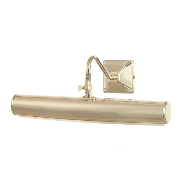 Loops 2 Bulb Picture Light Highly Polished Brass Finish LED E14 40W Bulb in Metallics