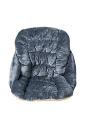 Living and Home Soft Plush Anti-Slip Seat Cushion with Elastic Straps in Grey - thumbnail 6