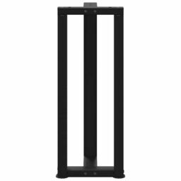 Berkfield Home Console Table Legs T-Shaped¬†2 pcs Black 25x28x(72-73) cm Steel - thumbnail 6